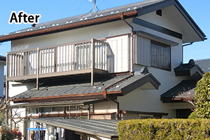 劣化したスレート屋根の解体も丁寧な工事で近隣クレームはゼロ